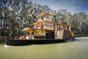 Emmylou paddle boat at Echuca on the Murray River, Victoria