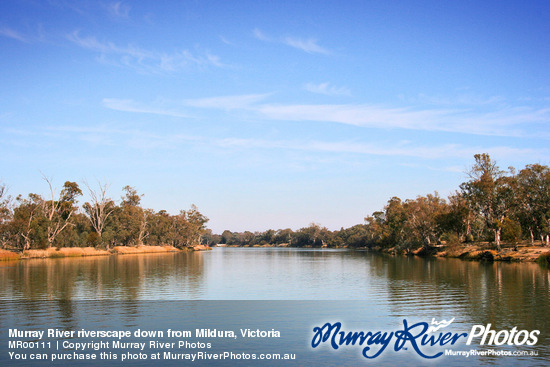 Murray River riverscape down from Mildura, Victoria