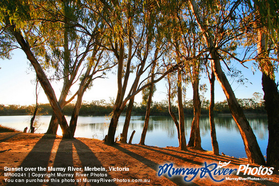 Sunset over the Murray River, Merbein, Victoria