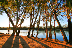 Sunset over the Murray River, Merbein, Victoria