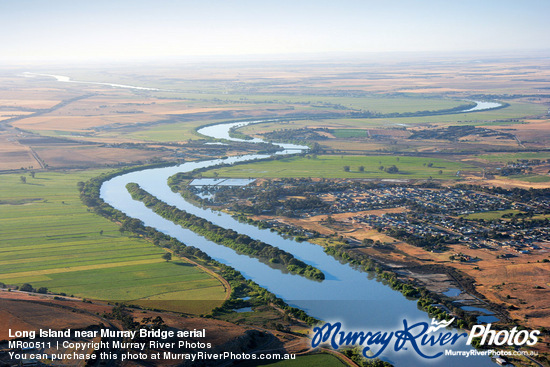 Long Island near Murray Bridge aerial