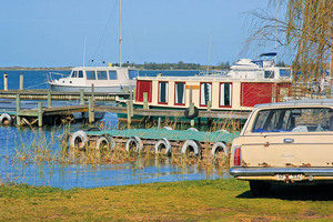 Milk boats at Goolwa, South Australia