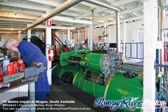 PS Marion engine at Morgan, South Australia