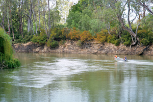 Boating at Koondrook, Victoria