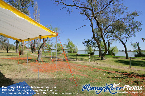 Camping at Lake Cullulleraine, Victoria