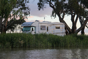 Campervan at Cowirra Park, Mannum