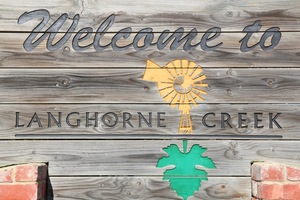 Langhorne Creek town sign