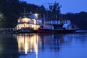 PS Marion and PS Industry, morning in Mildura