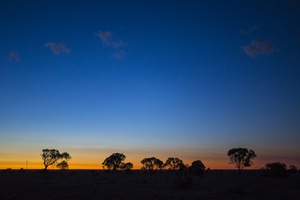 Last light near Blanchetown, South Australia