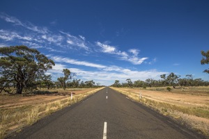 Road to Pooncarie from Wentworth